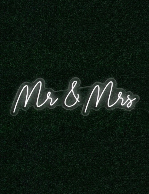 Custom neon sign backdrop for Orlando photo booth