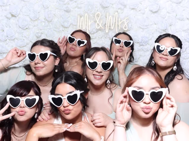 Corporate guest with Orlando photo booth prints